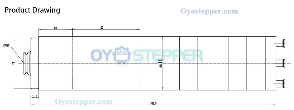 2.2KW ATC Spindle Motor Kit ISO20 24000RPM 220V/380V with 2.2KW VFD Frequency Inverter